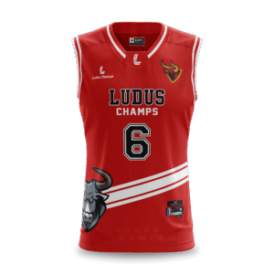 charge line bulls red white jerseys front