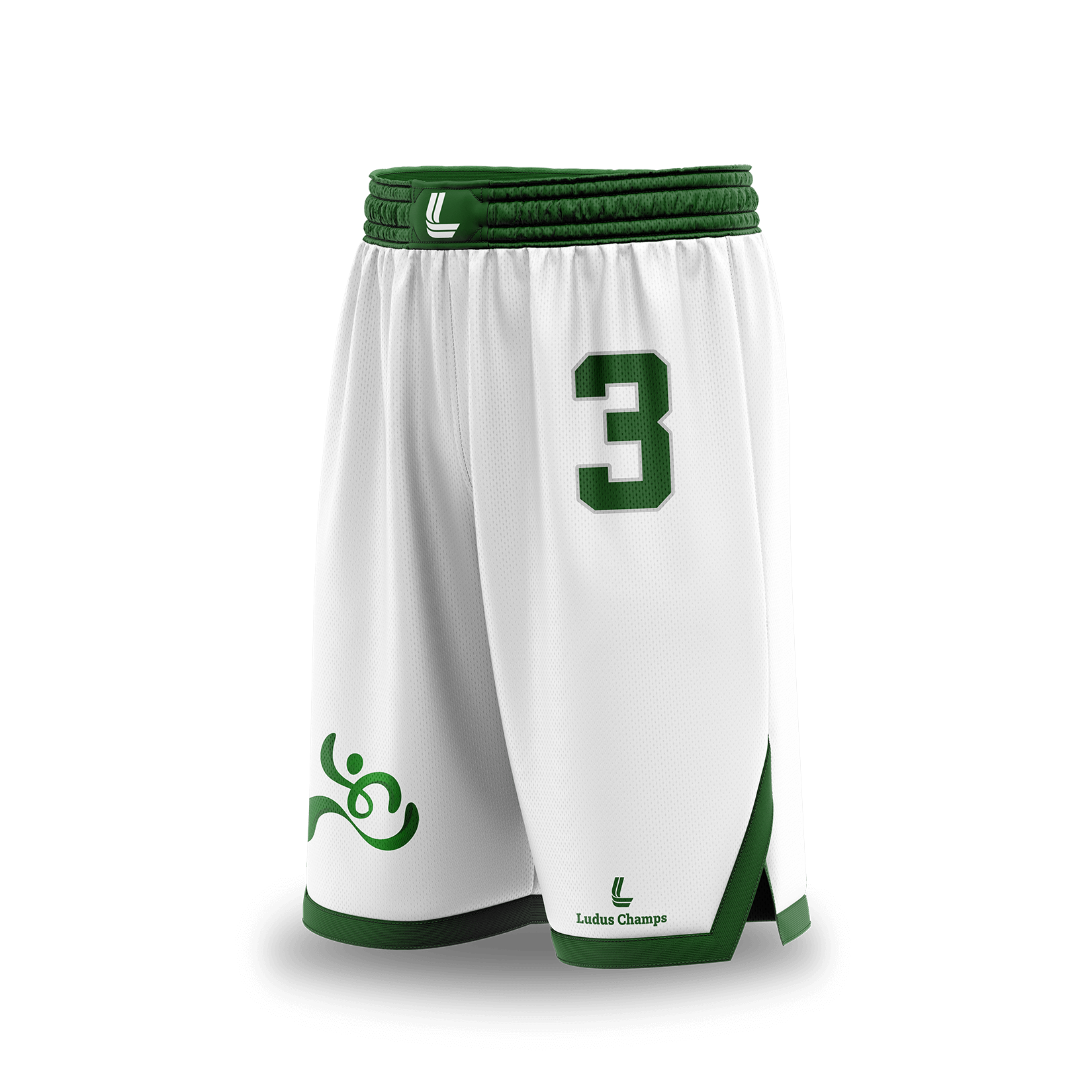 emerald classic white green shorts emerald classic white green shorts