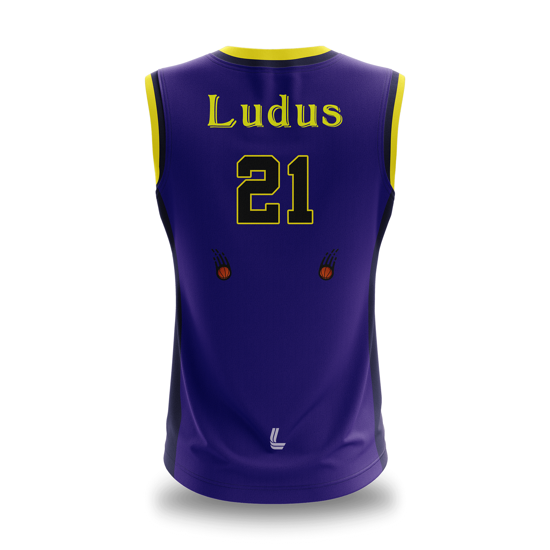 royal impact purple yellow sublimated jersey back royal impact purple yellow sublimated jersey back