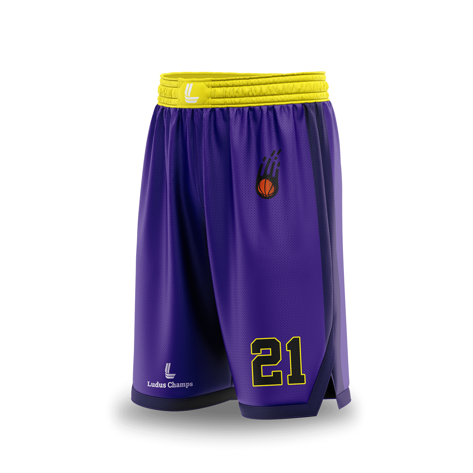 royal impact purple yellow sublimated shorts royal impact purple yellow sublimated shorts
